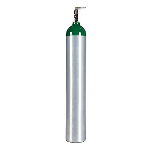 Medical Oxygen Cylinder with CGA870 Toggle Valve - E Size 24.1 cf. (ME)