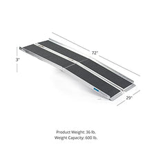 Load image into Gallery viewer, Titan Ramps Portable Wheelchair Ramp Multi Fold 6 ft Long x 30 in Wide Anti-Slip - Final Sale
