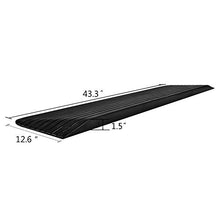Load image into Gallery viewer, MAGIC UNION 1-1/2&quot; Rise Solid Rubber Power Wheelchair Threshold Ramp Doorway
