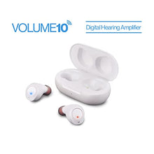 Load image into Gallery viewer, Volume10 Rechargeable Bluetooth Hearing Aid - Low-Profile Hearing Amplifier for stress free use in public, Hearing aids for senior citizens, Hearing aids rechargeable, Digital hearing aid for hunting
