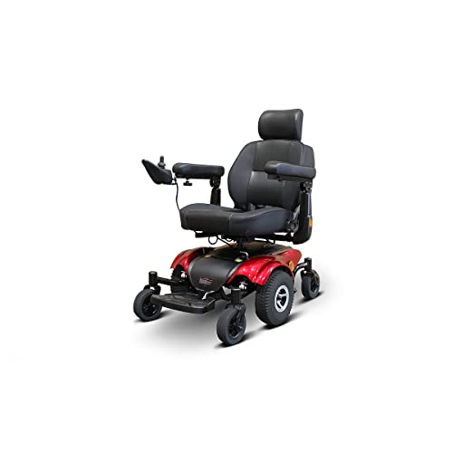 EWheels Medical EW-M48 Travel Mobility Power Electric Wheelchair Red