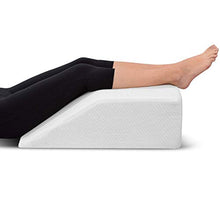 Load image into Gallery viewer, Leg Elevation Pillow - with Memory Foam Top, High-Density Leg Rest Elevating Foam Wedge- Relieves Leg Pain, Hip and Knee Pain, Improves Blood Circulation, Reduces Swelling - Breathable, Washable Cover
