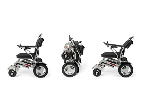 Porto Mobility Ranger Reclining XL Heavy Duty Lightweight Folding Electric Wheelchair, Weatherproof, Dual Batteries, Infinitely Reclinable, Dual Posi-Traction Motors, All Terrain Power Wheelchair (XL)