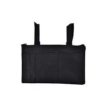 Load image into Gallery viewer, Wheelchair Side Bag,Wheelchair Pouch Bag For Your Mobility Devices Fits Most Scooters Manual Powered Or Electric Wheelchairs (Black)
