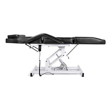 Load image into Gallery viewer, Salon Style Electric Black Massage Table Beauty Bed Chair with Motorized Reclinable Height Power Lift Salon Studio Equipment
