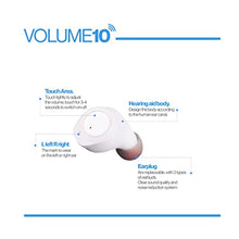 Load image into Gallery viewer, Volume10 Rechargeable Bluetooth Hearing Aid - Low-Profile Hearing Amplifier for stress free use in public, Hearing aids for senior citizens, Hearing aids rechargeable, Digital hearing aid for hunting
