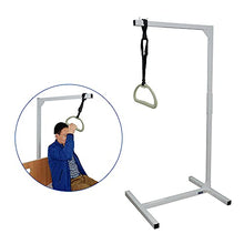 Load image into Gallery viewer, Bed Trapeze Bar Stand Assist Lift for Elderly Patient Lift Aids Bed Helper for Seniors Adult Pull Up Assist Handles Get Up Bariatric Handicap Rail Disability Adaptive Living Bed Sit Assistance (White)
