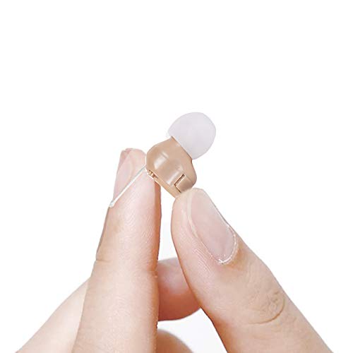 Mini Sound Amplifier, Ear Sound Enhancer, Noise Reduction, Enhanced Speech, Feedback Cancellation, Suitable for Adults, Elderly, Children, Left and Right Ears (3-Year Warranty)