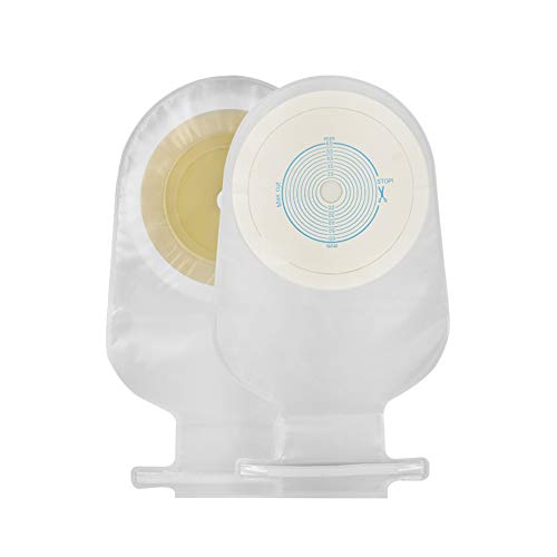 CELECARE One-Piece ostomy Bag Special Bag for Stool Collection,Cut-to-Fit(Max Cut 65mm),Tie Sealing,Pack of 20 A003