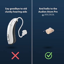 Load image into Gallery viewer, Audien ATOM PRO Wireless Rechargeable Hearing Amplifier to Aid and Assist Hearing, Premium Comfort Design and Nearly Invisible
