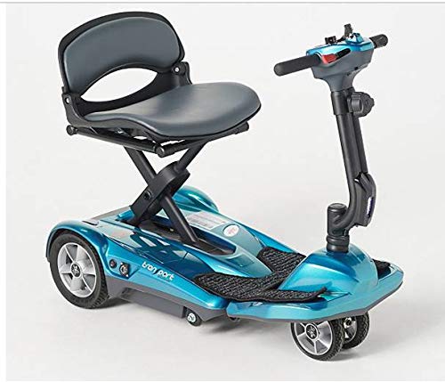 EV Rider Transport AF+ - Automatic Folding Scooter with Remote Lithium Power Mobility (Seafoam Blue)