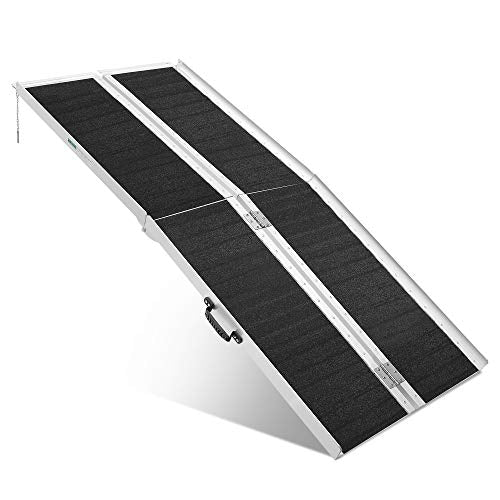 ORFORD Non Skid Wheelchair Ramp 6FT,600 lbs Weight Capacity, Utility Mobility Access Threshold Ramp for Home, Steps, Stairs, Doorways, Scooter