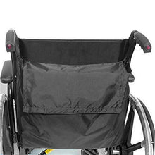Load image into Gallery viewer, DMI Wheelchair Bag Provides Storage Area with Easy Access Pouch and Pockets, Flexible Straps Allow for Easy Install, Black
