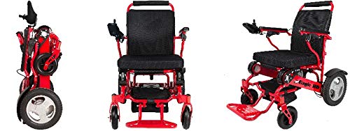 Eagle HD Bariatric Blue Portable Folding Wheelchair- Light Weight - Airplane and Cruise Ready