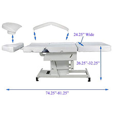 Load image into Gallery viewer, LCL Beauty Fully Electric Adjustable Facial Bed/Massage Table (White)
