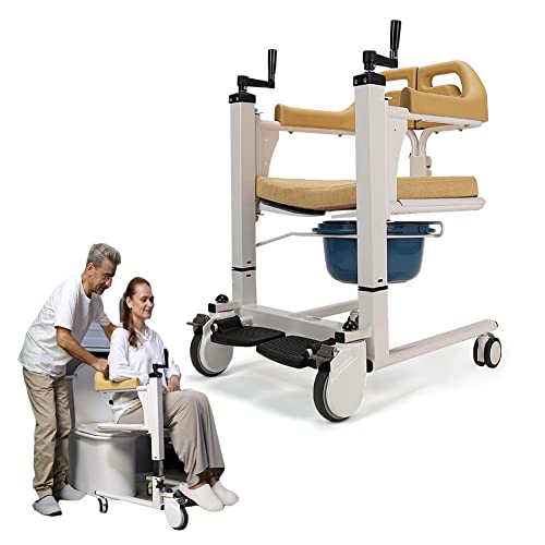 Patient Mobile Chair Multifunction Lift Shower Bathing Wheelchair 180° Split seat Easy to Transfer Bathroom and Room Toilet high-Intensity Multi-Level Adjustment Nursing Elderly Disabled