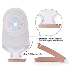 Load image into Gallery viewer, Colostomy Bags Ostomy Bag Supplies, One Piece Drainable Pouch Ostomia System with Clamp Closure for Ileostomy Stoma Care, Cut-to-Fit Bolsas de Colostomia(10PCS)
