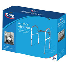 Load image into Gallery viewer, Carex Toilet Safety Rails - Toilet Handles for Elderly and Handicap - Home Health Care Equipment Toilet Safety Frame, Grey
