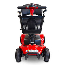 Load image into Gallery viewer, EWheels EW-M34 4 Wheel Travel Scooter - Red with Free Challenger Mobility Scooter Cover
