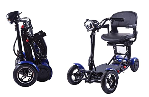 Rubicon All Terrain 4 Wheel Mobility Scooter - Zero Turn Maneuverability, Extreme, Sport, Heavy Duty, 300lbs Max Weight, Long Range Power Extended Battery