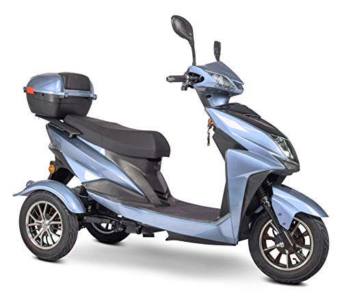 eWheels EW-10 Sport 3-Wheel Mobility Scooter- Blue
