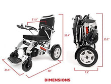 Load image into Gallery viewer, Porto Mobility Ranger Quattro XL 600W Motor Heavy Duty Ultra Exclusive Lightweight Foldable Electric Wheelchair, Weatherproof, Stronger, Longer Range Super Horse Power Dual Motorized All Terrain (XL)
