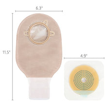 Load image into Gallery viewer, Carbou 21 PCS Colostomy Bags Ostomy Supplies Clamp Drainable Pouches for Colostomy Ileostomy Stoma Care with Measure Card,Cut-to-Fit(15pcs Bags+6pcs Barriers)
