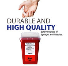 Load image into Gallery viewer, OakRidge Products 1 Quart Size (Pack of 3) Sharps Disposal Container - Approved for Home and Professional use
