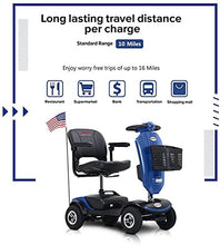 Load image into Gallery viewer, 4 Wheel Powered Mobility Scooters for Seniors with Head Light, Quick Delivery, Folding Mobility Scooters for Adults with Basket for Gravida, Foldable in Boot Trunk for Traveling with Parents
