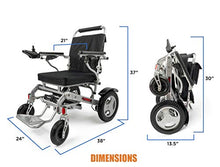 Load image into Gallery viewer, Porto Mobility Ranger Reclining XL Heavy Duty Lightweight Folding Electric Wheelchair, Weatherproof, Dual Batteries, Infinitely Reclinable, Dual Posi-Traction Motors, All Terrain Power Wheelchair (XL)
