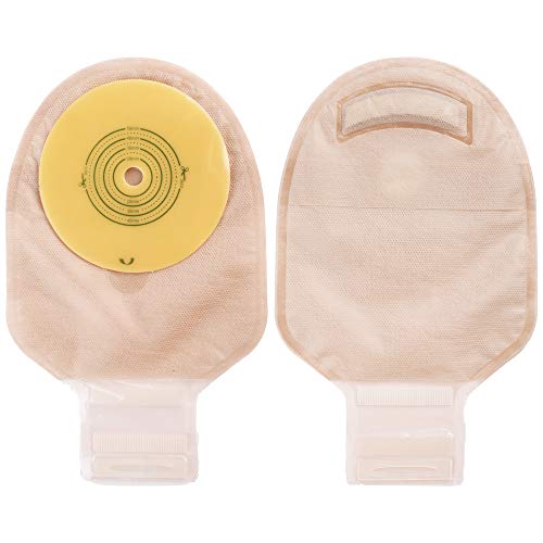 LotFancy 10PCS Ostomy Supplies - Pediatric Colostomy Bags - One Piece Drainable Pouches with Hook and Loop Closure for Kids Children Colostomy Ileostomy Stoma Care, Cut to Fit (Max 50mm), Pack of 10