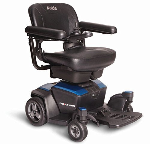 Pride Go-Chair Travel Power Wheelchair, Blue