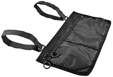 Load image into Gallery viewer, Secure WWP-1B Storage Bag for Wheelchair Walker Rollator, Black - Mobility Aid Storage Pouch Accessory for Elderly, Seniors, Handicap - Hands Free Arm Rest Tote Caddy
