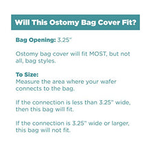 Load image into Gallery viewer, Ostomy Bag Cover Black, 3.25 inch Opening
