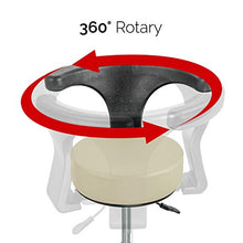Load image into Gallery viewer, JMU Dental Stool,Dentist Chair 360 Degree Rotation PU Leather Assistant Stool Chair,Beige
