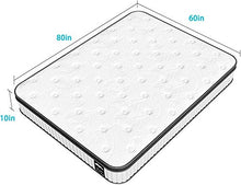 Load image into Gallery viewer, Queen Mattress 10 Inch, Serweet Cool Memory Foam and Individually Pocket Innerspring Hybrid Mattress in a Box, Ergonomic Support for Pressure Relief, CertiPUR-US Certified, 100-Night Trial

