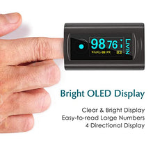 Load image into Gallery viewer, LIVIN Fingertip Pulse Oximeter with Pulse Rhythm Analysis, FDA Registered Medical-Grade Accuracy, Spot-Check &amp; Continuous Modes, Alarm &amp; Memory Function, Auto ON/Off, Lanyard &amp; Batteries Included
