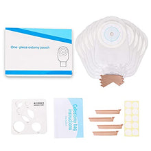Load image into Gallery viewer, Colostomy Bags Ostomy Bag Supplies, One Piece Drainable Pouch Ostomia System with Clamp Closure for Ileostomy Stoma Care, Cut-to-Fit Bolsas de Colostomia(10PCS)
