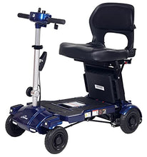 Load image into Gallery viewer, iLiving i3 Foldable Electric Scooter Mobility for Seniors and Adults, Alternative to Wheelchair, Portable and Travel Friendly – Upgraded Seat, 17 Inch, 53 Pounds (Blue)

