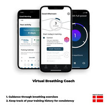 Load image into Gallery viewer, Airofit Active Breathing Trainer &amp; Virtual Breathing Guided App | General Well-Being, Muscle Trainer for Enhanced Lung Capacity, Improved Active Lifestyle | Excellent For People In Sports &amp; Well-Being
