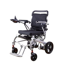 Load image into Gallery viewer, Rubicon Lightweight (Net Weight 40lbs) Foldable Electric Wheelchair, Compact Power Wheelchair, Portable Folding Carry Wheelchairs (Detachable Battery))
