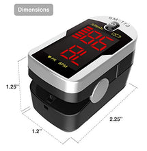 Load image into Gallery viewer, Deluxe SM-110 Two Way Display Finger Pulse Oximeter with Carry Case and Neck/Wrist Cord
