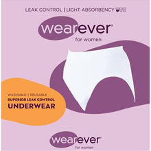 Load image into Gallery viewer, Wearever 3-Pack Women&#39;s Assorted Smooth and Silky - Light Absorbency (0.25 Cup) - Reusable Incontinence Panties L/XL (Fits Hip Sizes: 41-44&quot;)
