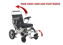 Load image into Gallery viewer, Perraro Best Rated Exclusive Folding Lightweight Motorized Electric Wheelchair, Dual 500W Motors, Heavy-Duty, Portable Electric Wheelchair (20&quot; Seat Width)

