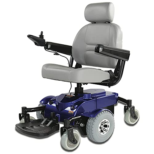 Zip’r Mantis Power Electric Wheelchair - Full Size Heavy Duty Motorized Wheelchair for Adults, Seniors, Elderly, Travel - 300 lbs Max Weight - Mobility Electric Wheelchairs Power Extended Battery