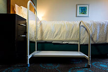 Load image into Gallery viewer, Step2Bed Bed Rails For Elderly with Adjustable Height Bed Step Stool &amp; LED Light for Fall Prevention - Portable Medical Step Stool comes with Handicap Grab Bars making it easy to get in and out of bed
