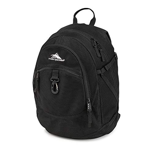 High Sierra Airhead Mesh Backpack, Black, 19.5 x 13 x 7-Inch
