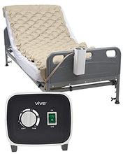 Load image into Gallery viewer, Vive Alternating Pressure Pad - Includes Mattress Pad and Electric Pump System - Quiet, Inflatable Bed Air Topper for Pressure Ulcer Sore Treatment - Fits Standard Hospital Bed for Bedridden Patients
