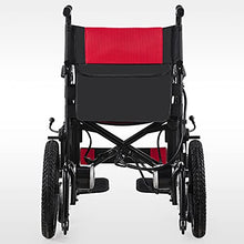 Load image into Gallery viewer, VONOYA W5213 Folding Electric Wheelchair, 500W Power Wheelchair for Adults, Portable Motorized Wheelchair, Foldable Home and Travel Wheelchair Dual Motors and Batteries, 12.4mi Range, 220lb Cap, Red
