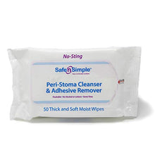 Load image into Gallery viewer, Safe n&#39; Simple Adhesive Remover Wipes, Large, Pack of 50 Wipes
